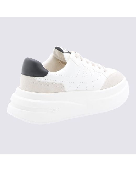 Ash White And Leather Sneakers