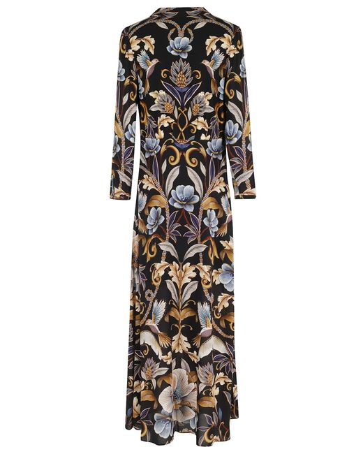FARM Rio Snake Garden Maxi Dress in Black | Lyst UK