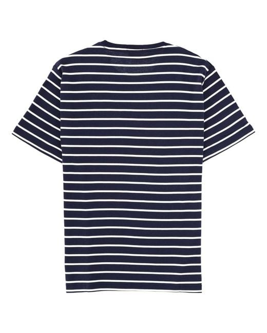 Polo Ralph Lauren Blue Striped Logo T-Shirt for men