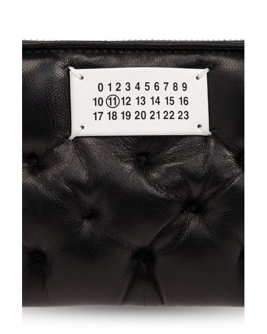 Maison Margiela Black Wallet With Logo