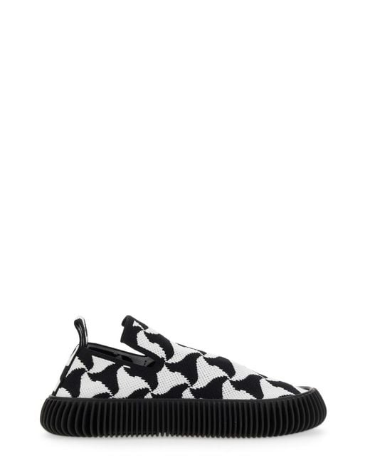 Bottega Veneta Black Slip-On Sneakers Knit Trainers