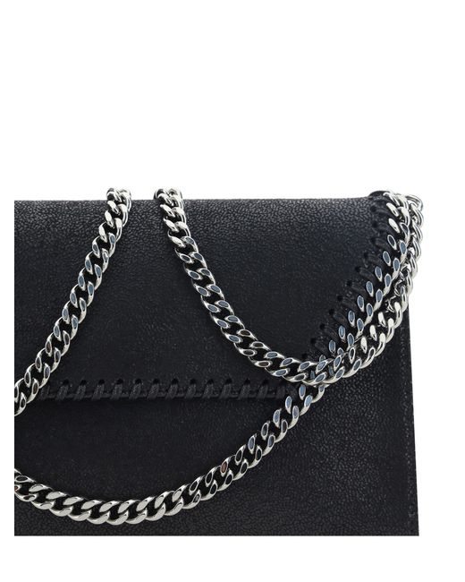 Stella McCartney Black Mini Falabella Shoulder Bag Polyester