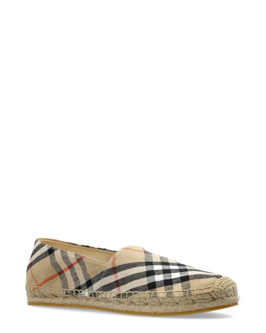 Burberry Multicolor Check Mews Espadrilles