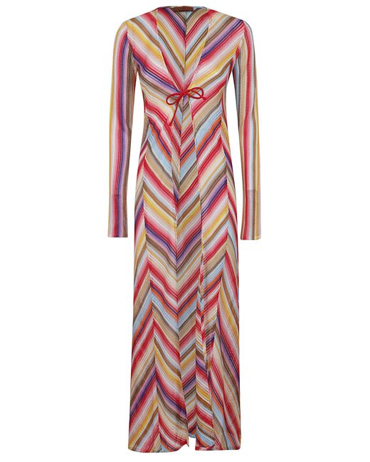 Missoni Red Long Cover Up