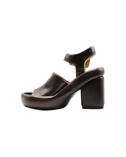 Lemaire Black Padded Wedge Sandal Shoes