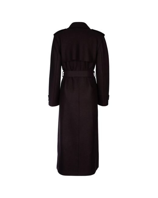 Harris Wharf London Black Long Trench