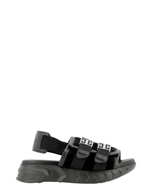 Givenchy 4g Marshmallow Sandals in Black | Lyst