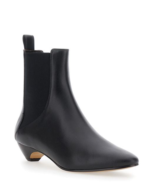 Le Monde Beryl Black Allegra Chelsea Ankle Boots With Elastic Panels