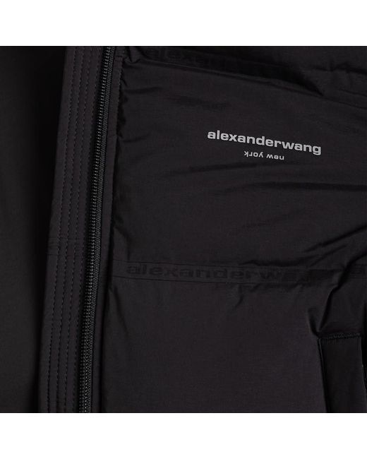 Alexander Wang reflective-logo Jacquard Puffer Jacket - Farfetch