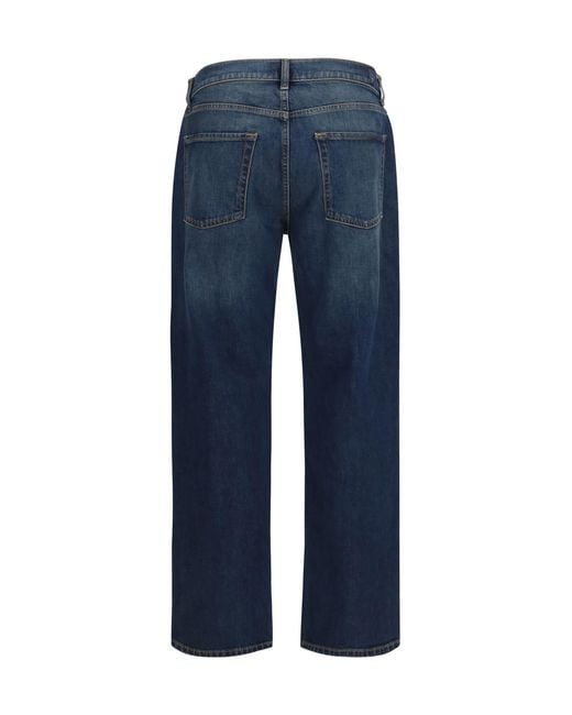 7 For All Mankind Blue Jeans Straight-Leg Denim Cotton for men