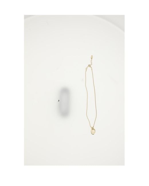 Dior White Necklace Oblique Crystal Necklaces