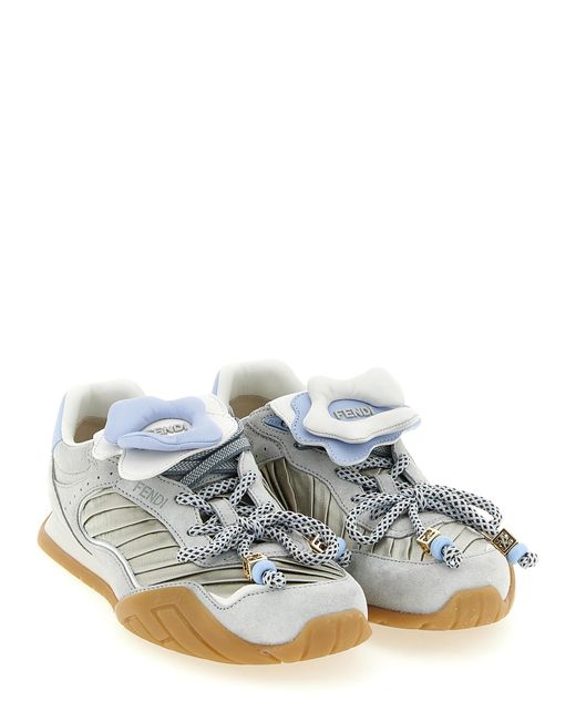 Fendi White Wave Pulse' Sneakers