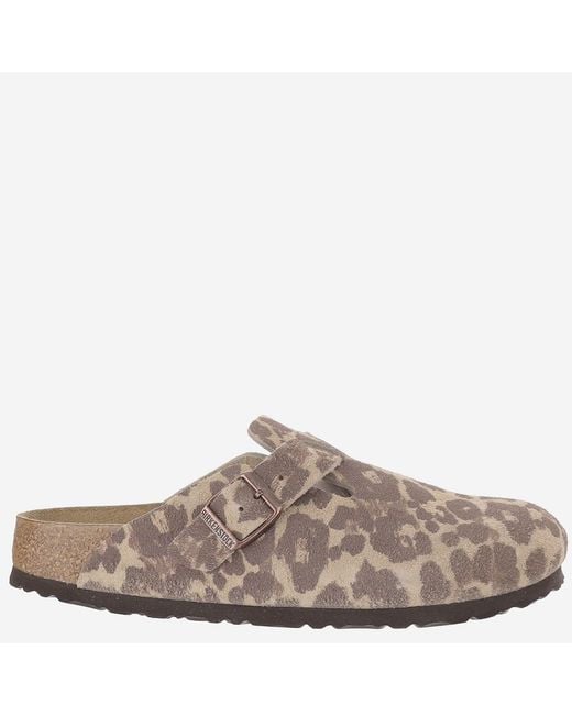 Birkenstock Brown Clogs Boston Suede Leather Sandal