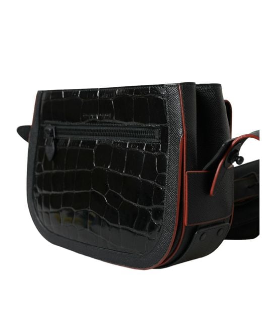 Balenciaga Black Elegant Exotic Leather Camera Bag