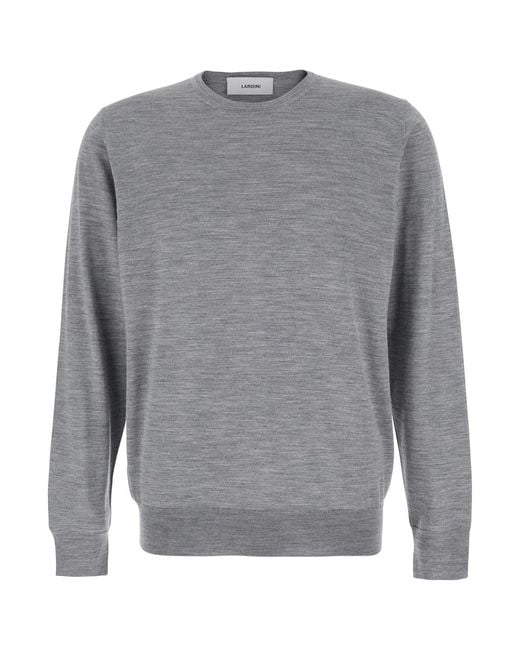 Lardini Gray Sweater for men