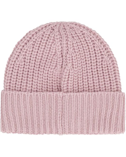 Moncler Pink Wool Beanie