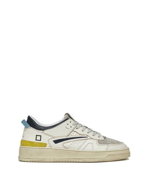 Date White Torneo Leather Sneaker for men