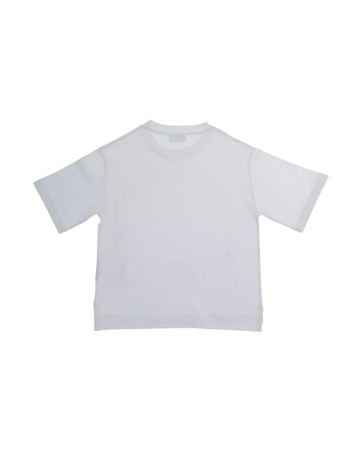 Gucci White T-Shirt For Kids Cotton Logo T-Shirts for men