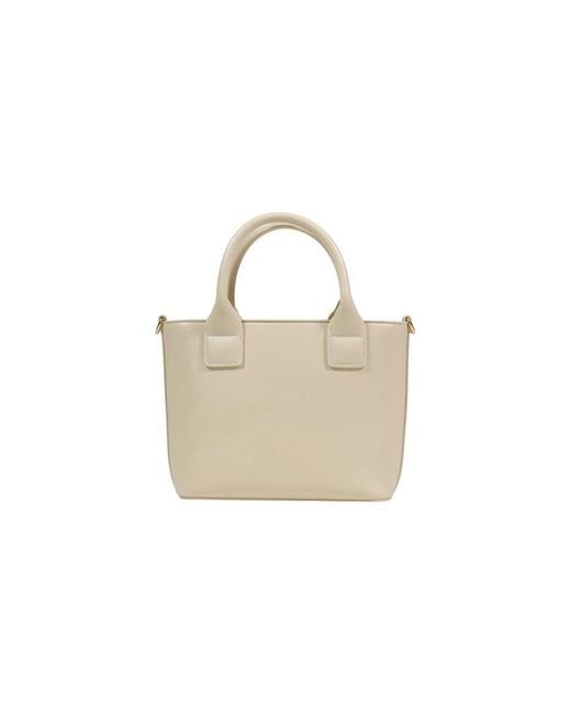 Love Moschino Natural Cream Polyethylene Handbag