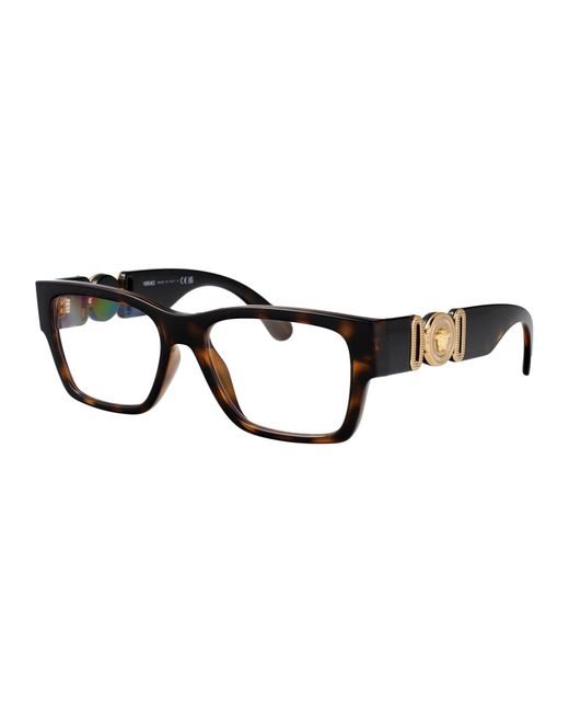 Versace Brown Havana Injectate Glasses for men