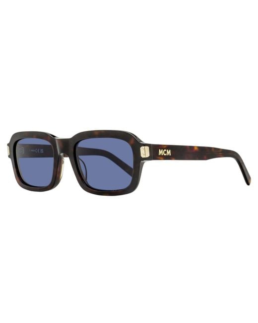 MCM Black Rectangular Sunglasses Mw0030 52V 53Mm Plastic (Acetate)