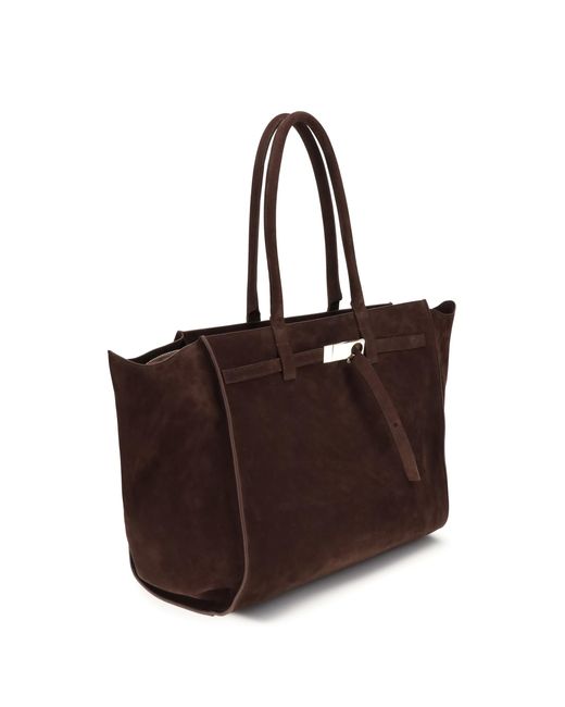 Benedetta Bruzziches Brown Shoulder Bag Mame Weekend Mulled Wine Nubuck/Mulled Calf Leather (Bos Taurus)