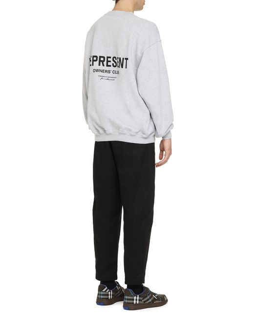 Represent White Cotton Sweatshirt Sweatshirts for men