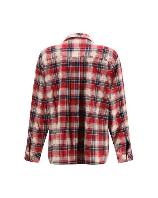 P.A.R.O.S.H. Red Cowboy Shirt Cotton