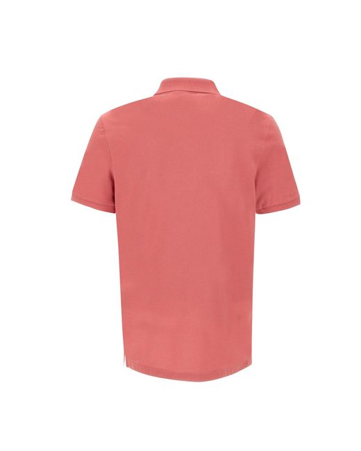 Lacoste Pink Cotton Piquet Polo Shirt for men