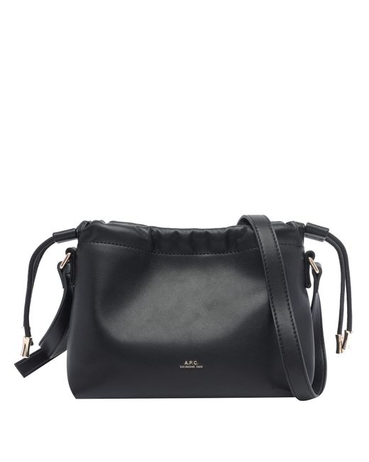 A.P.C. Black Mini Ninon Bucket Bag