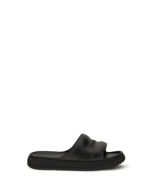 Moncler Black Altive Slippers Rubber Sandal