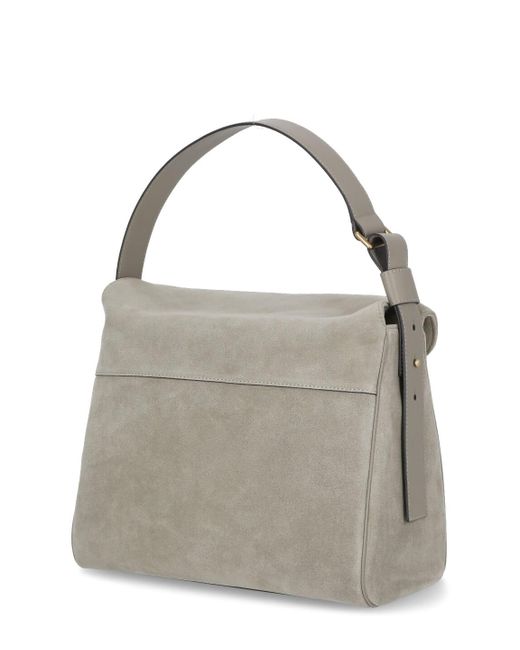 Pinko Big Leaf Hobo Bag in Gray Lyst