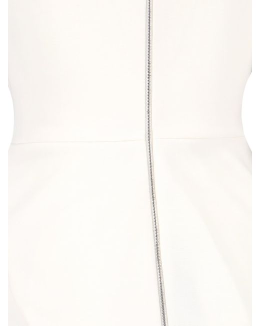 Victoria Beckham White Midi T-Shirt Dress