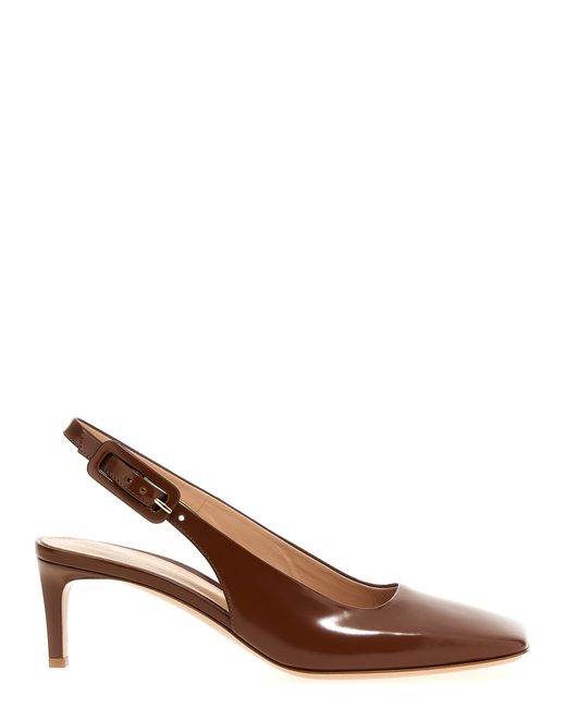 Gianvito Rossi Brown 'Ric' Slingbacks