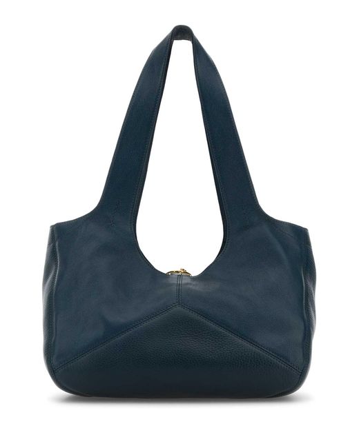 Chloé Blue Leather East-West Chloã Balloon Shoulder Bag