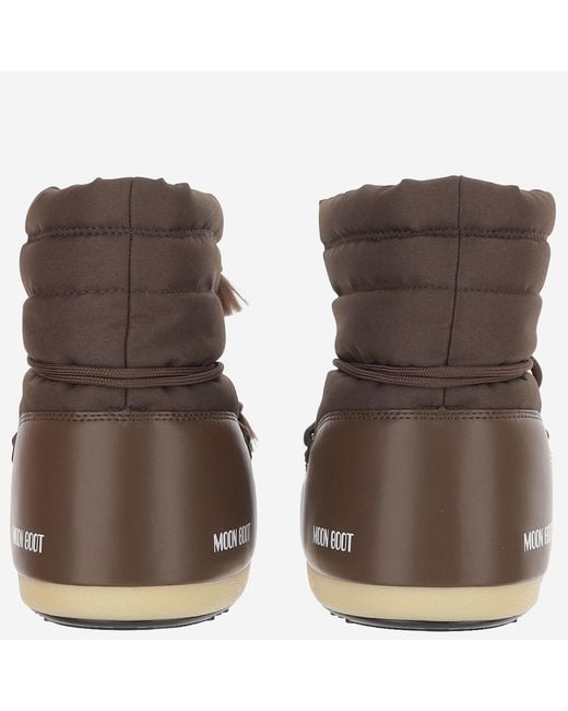 Moon Boot Brown Nylon Ankle Boots Polyamide