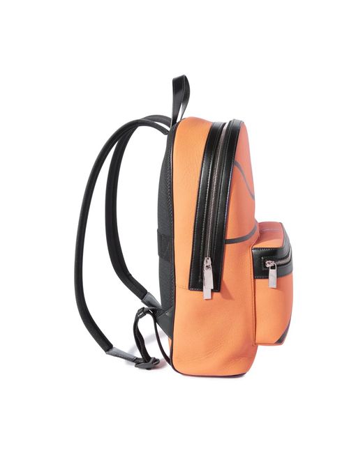 Off-White c/o Virgil Abloh Black Basket Round Logo Backpack Bags Backpacks for men