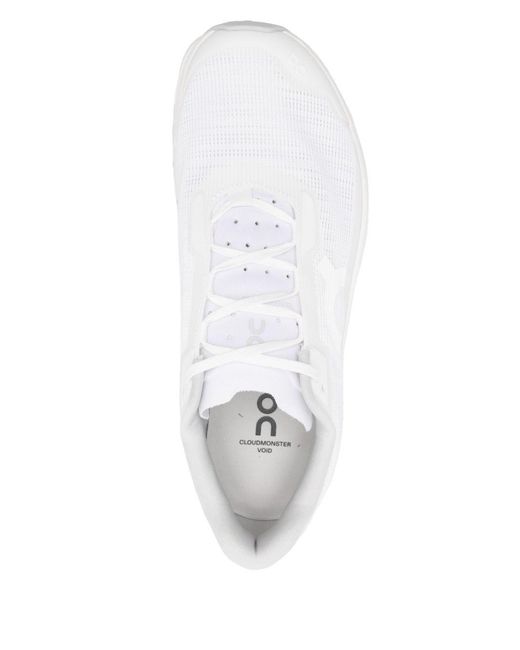 On Shoes White Trainers Cloudmonster Void Recycled Polyester for men