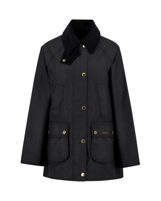 Barbour Black Modern Beadnell Wax Jacket