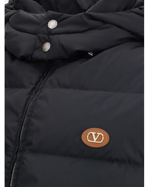 Valentino Black Vlogo Signature Down Vest for men