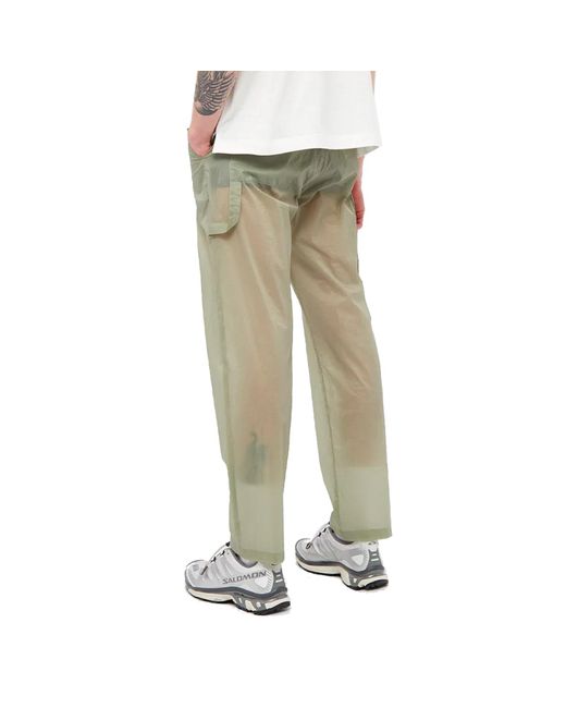 Moncler Genius Green Hot Lightweight Cady Trousers for men