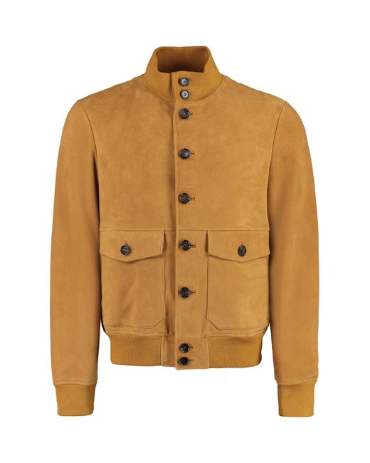 Bally Brown Suede Jacket for men