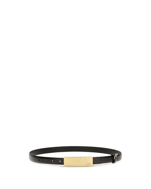 Khaite White Berlin Belt Calf Leather Bos Taurus E Braces