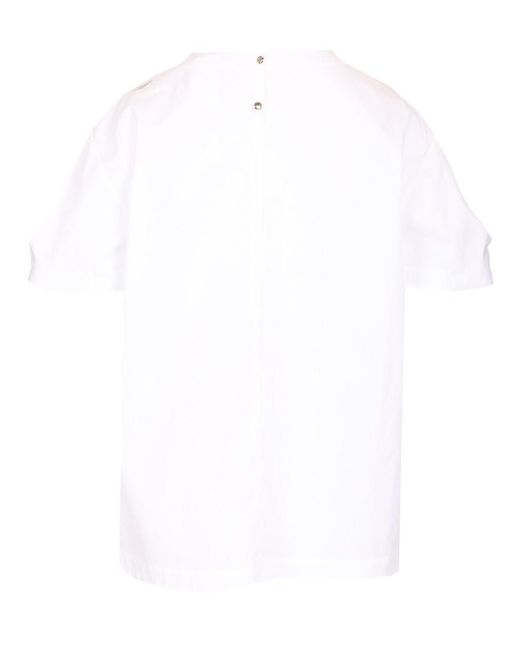Max Mara White Dahlia Crewneck T-Shirt S Max Mara