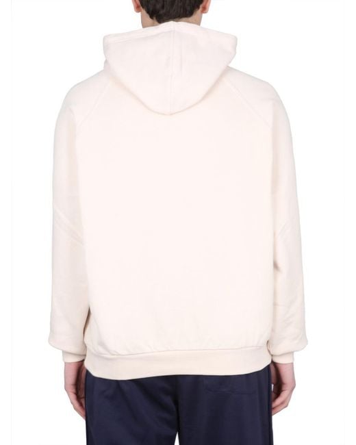 Sunnei Blue Cotton Drawstring Hooded Sweatshirt Sweatshirts for men