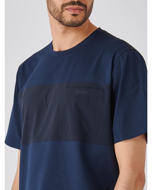 Herno Blue T-Shirt T-Shirt for men