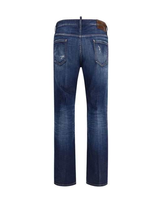 DSquared² Blue 642 Jeans Cotton; Elastane for men