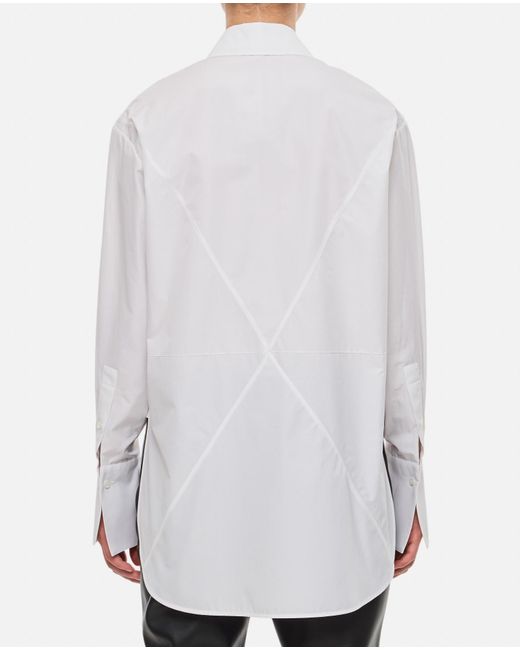Loewe White Puzzle Fold Shirt In Cotton