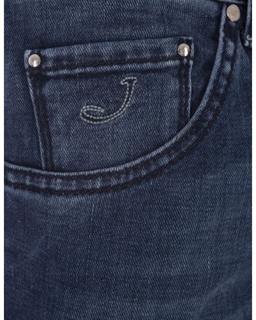 Jacob Cohen Blue Scott Cropped Jeans for men