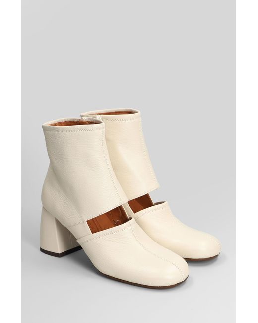 Chie Mihara Natural Sonli High Heels Ankle Boots